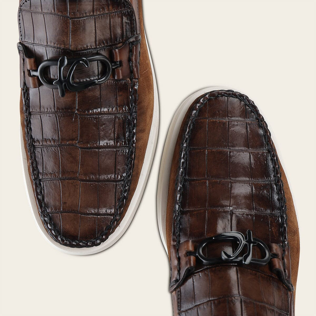 Loafer en piel genuina de nilóticus para caballero Zapatos 