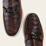 Loafer en piel genuina de nilóticus para caballero Zapatos 