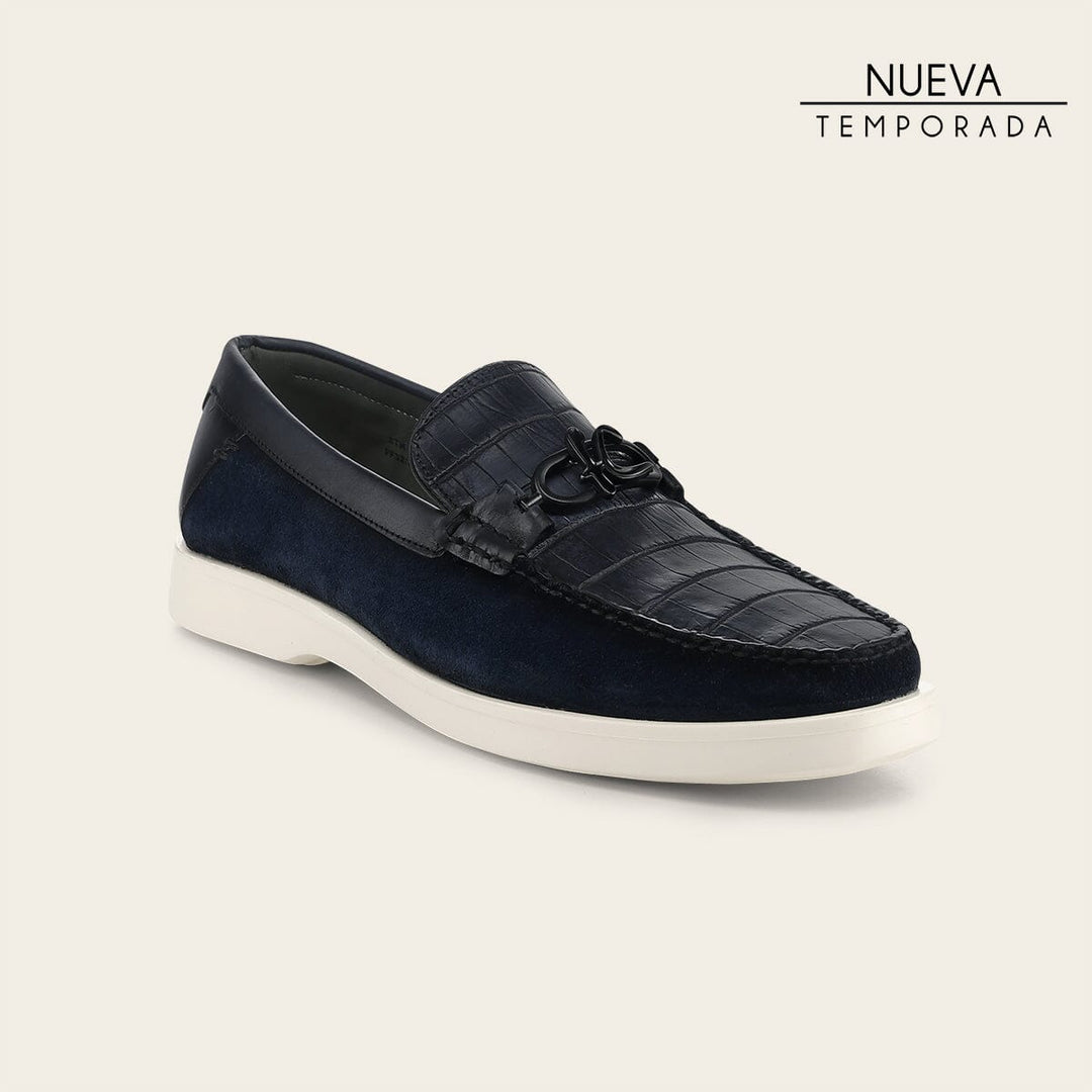 Loafer en piel genuina de nilóticus para caballero Zapatos 
