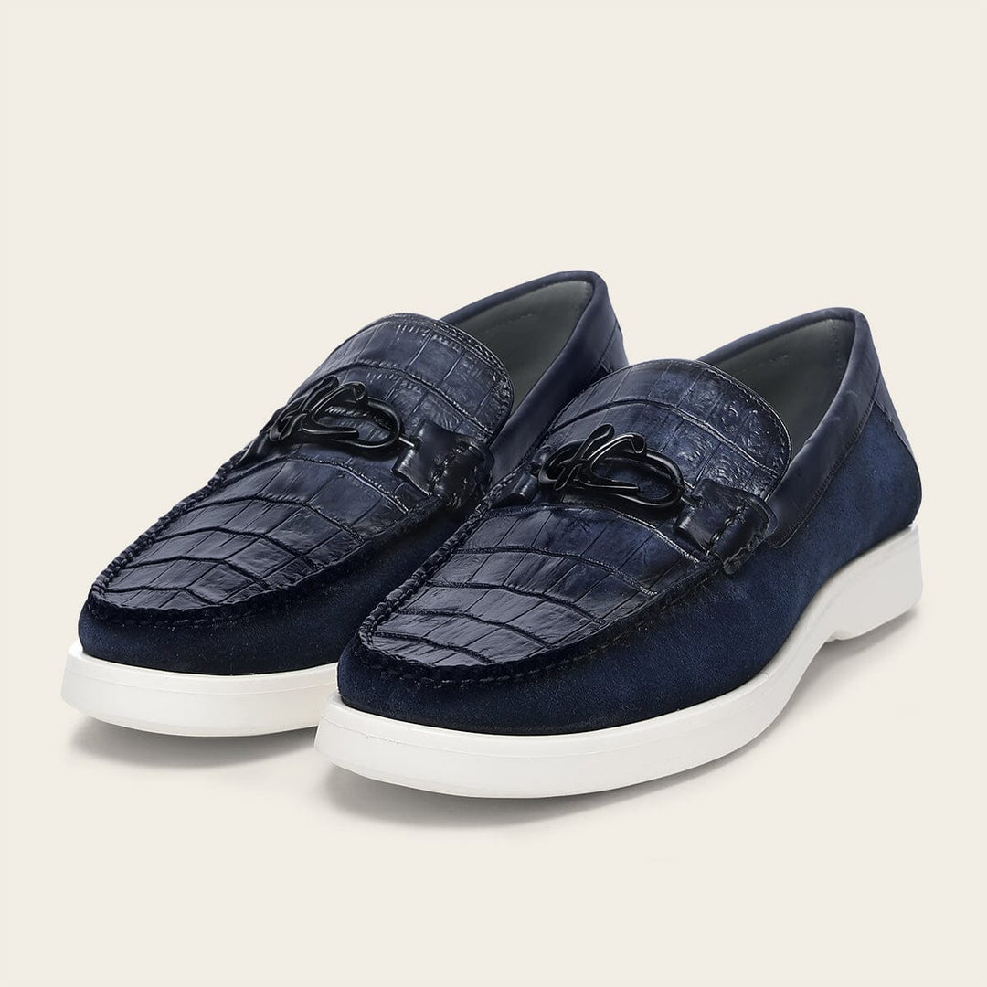 Loafer en piel genuina de nilóticus para caballero Zapatos 
