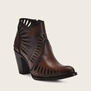 Botín casual en piel genuina para dama Botas y Botines 