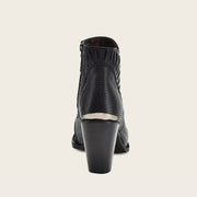 Botín casual en piel genuina de mantarraya para dama Botas y Botines 