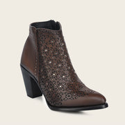 Botín casual en piel genuina para dama Botas y Botines 