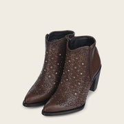 Botín casual en piel genuina para dama Botas y Botines 