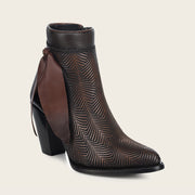 Botín casual en piel genuina para dama Botas y Botines 