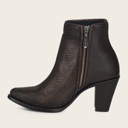 Botín casual en piel genuina para dama Botas y Botines 