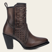 Botín casual en piel genuina para dama Botas y Botines 