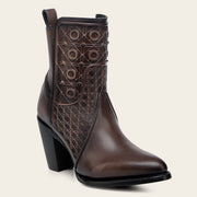 Botín casual en piel genuina para dama Botas y Botines 