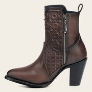 Botín casual en piel genuina para dama Botas y Botines 