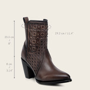 Botín casual en piel genuina para dama Botas y Botines 