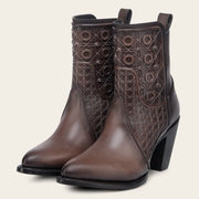 Botín casual en piel genuina para dama Botas y Botines 