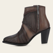 Botín casual en piel genuina para dama Botas y Botines 