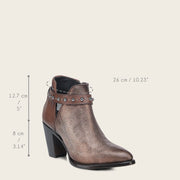 Botín en piel genuina de carunga para dama Botas y Botines 