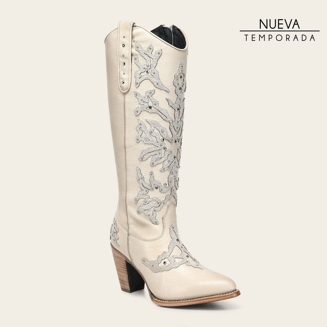 Bota casual en piel genuina para dama Botas y Botines 