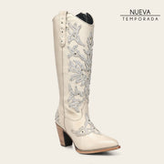 Bota casual en piel genuina para dama Botas y Botines 