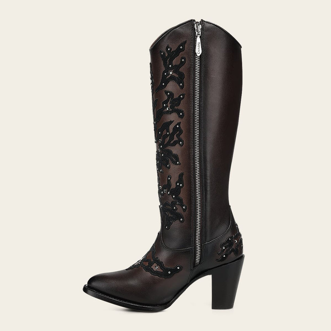 Bota casual en piel genuina para dama Botas y Botines 