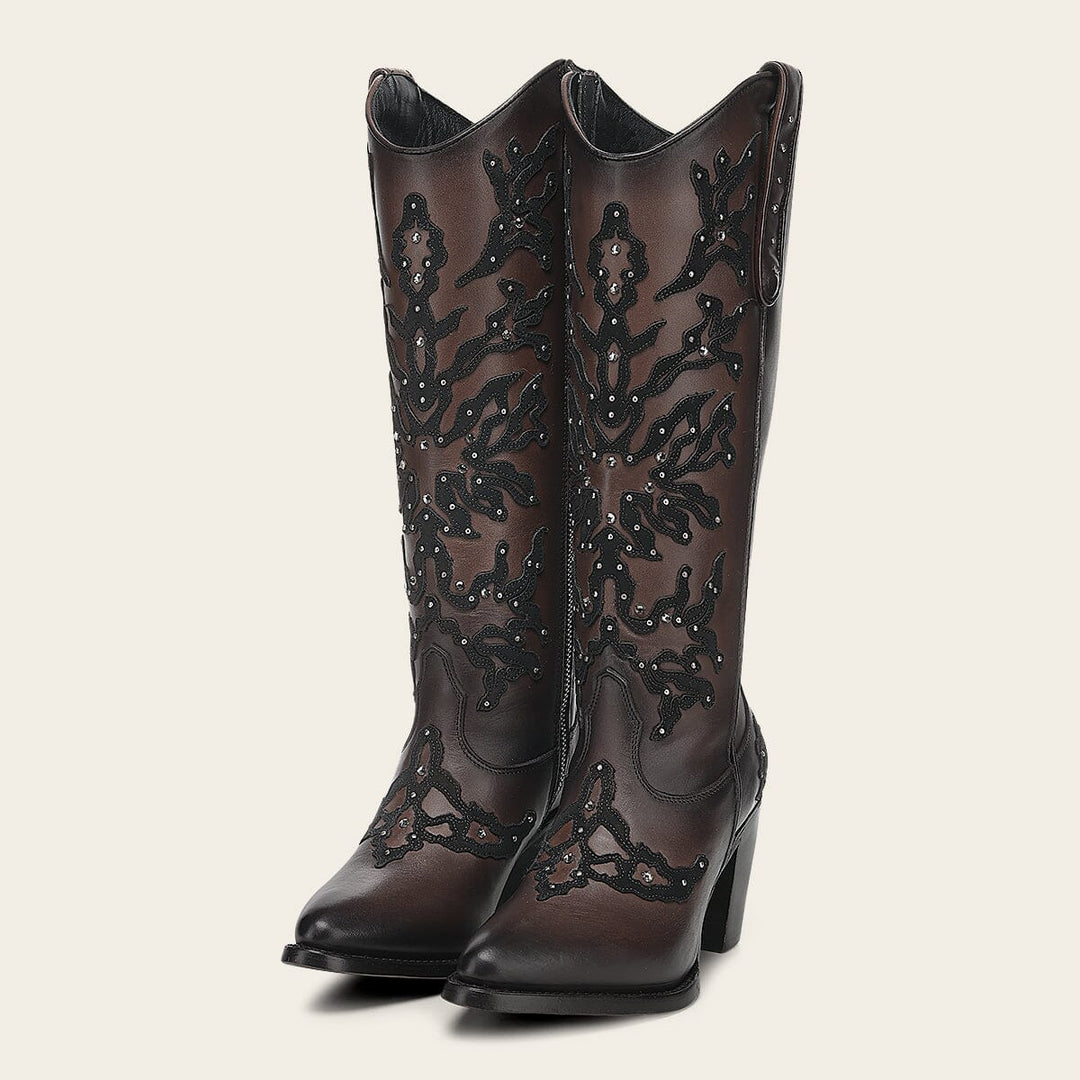 Bota casual en piel genuina para dama Botas y Botines 