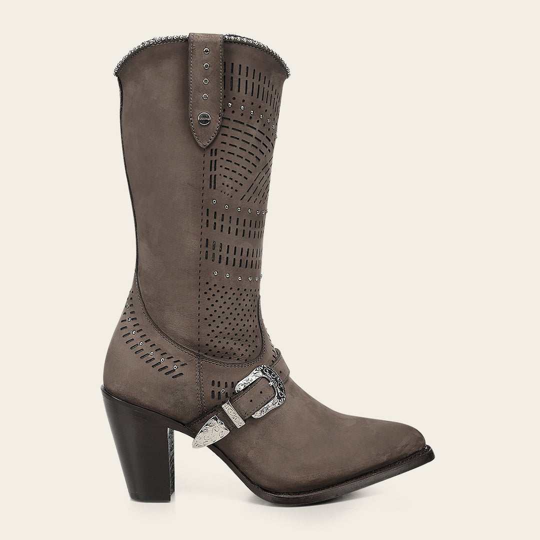 Bota en piel genuina  para dama