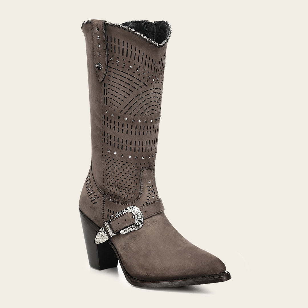 Bota en piel genuina  para dama