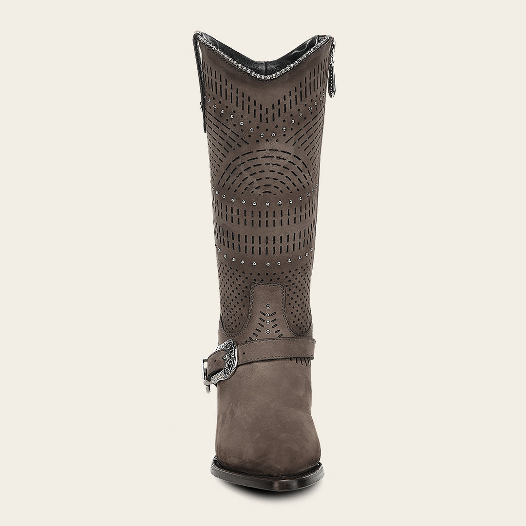 Bota en piel genuina  para dama