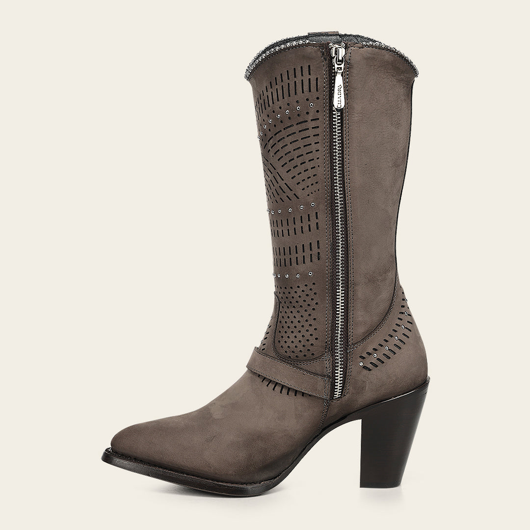 Bota en piel genuina  para dama