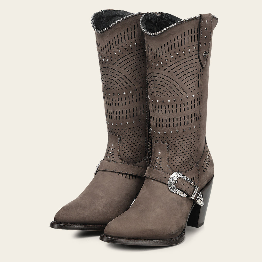 Bota en piel genuina  para dama
