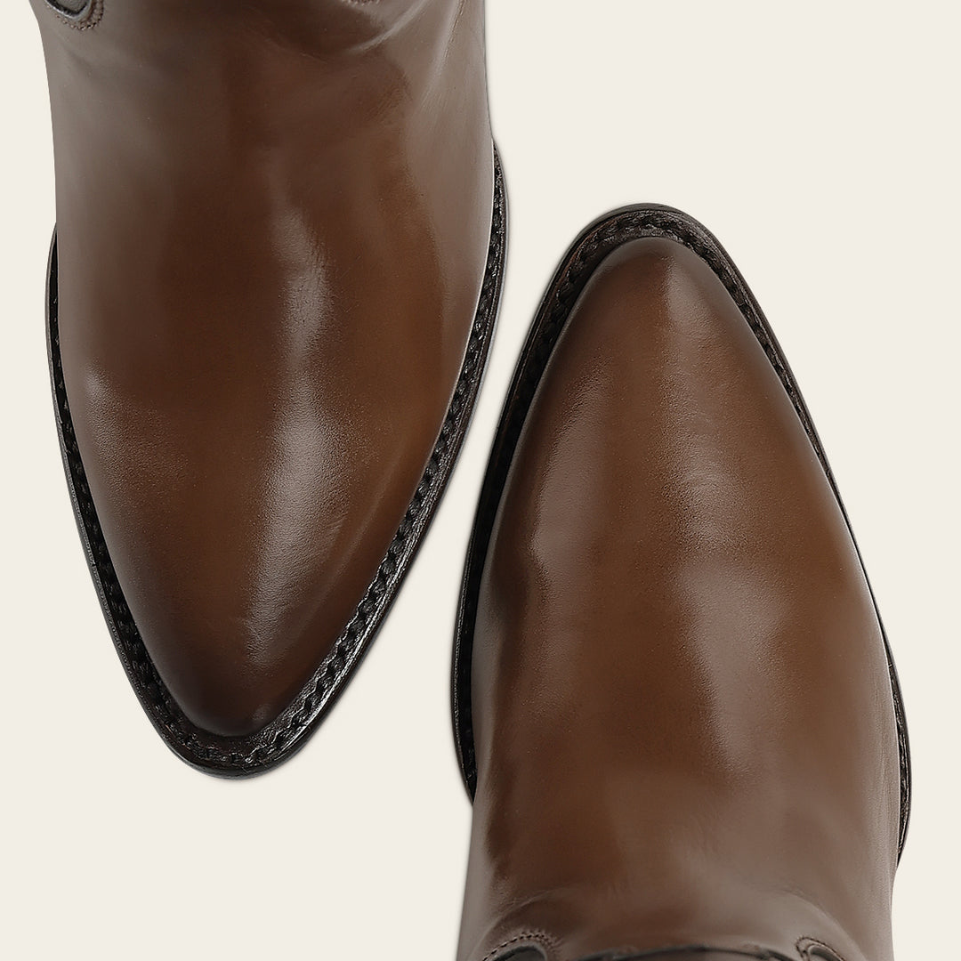 Bota tradicional en piel genuina de becerro para dama