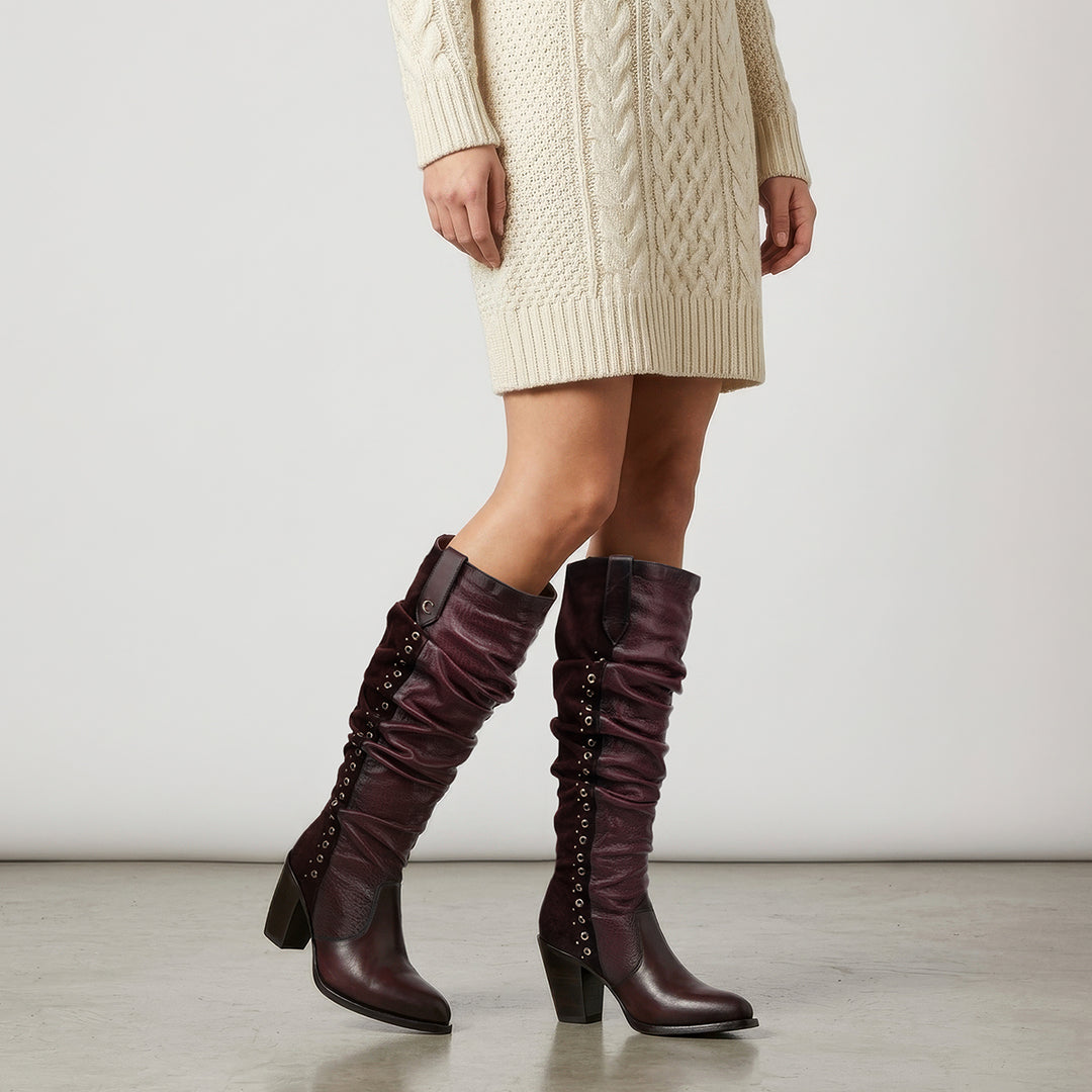 Bota casual para dama en piel genuina de bovino