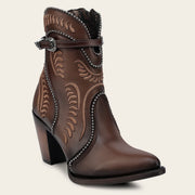 Botín tradicional en piel genuina para dama Botas y Botines 