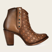 Botín tradicional en piel genuina para dama Botas y Botines 