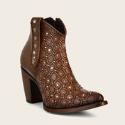 Botín tradicional en piel genuina para dama Botas y Botines 