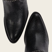 Bota tradicional en piel genuina de pitón para dama Botas y Botines 