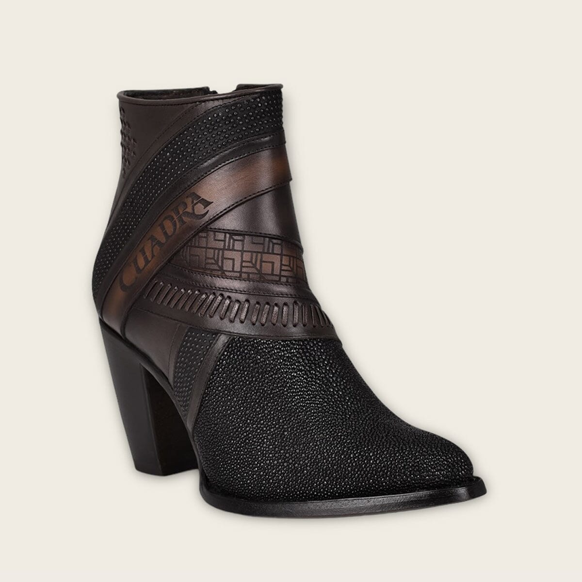 Botín tradicional en piel genuina de mantarraya – Cuadra México