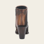 Botín tradicional en piel genuina de pitón para dama Botas y Botines 