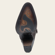 Botín tradicional en piel genuina de pitón para dama Botas y Botines 