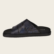 Sandalia en piel genuina de pitón para caballero Sandalia 