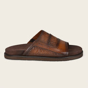 Sandalia en piel genuina de alligator para caballero Sandalia 