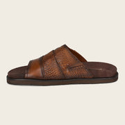 Sandalia en piel genuina de alligator para caballero Sandalia 