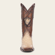 Bota tradicional Orígenes en piel genuina de avestruz para caballero Botas y Botines 