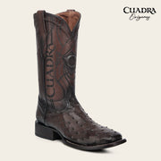 Bota tradicional Orígenes en piel genuina de avestruz para caballero Botas y Botines 