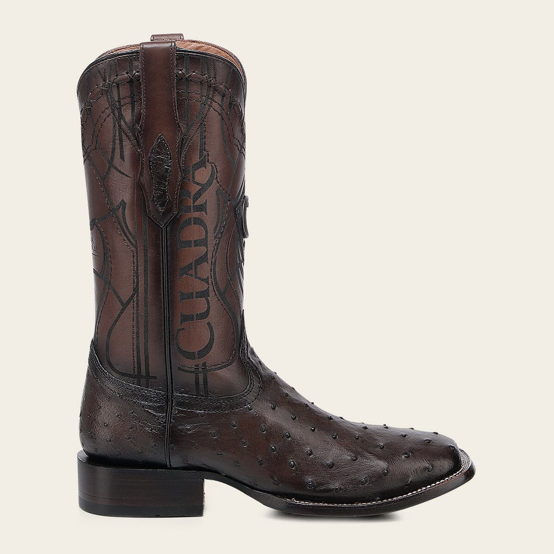 Bota tradicional Orígenes en piel genuina de avestruz para caballero Botas y Botines 