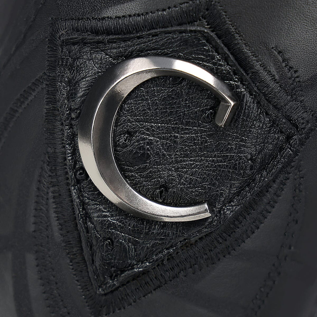 Bota tradicional Orígenes en piel genuina de avestruz para caballero Botas y Botines 