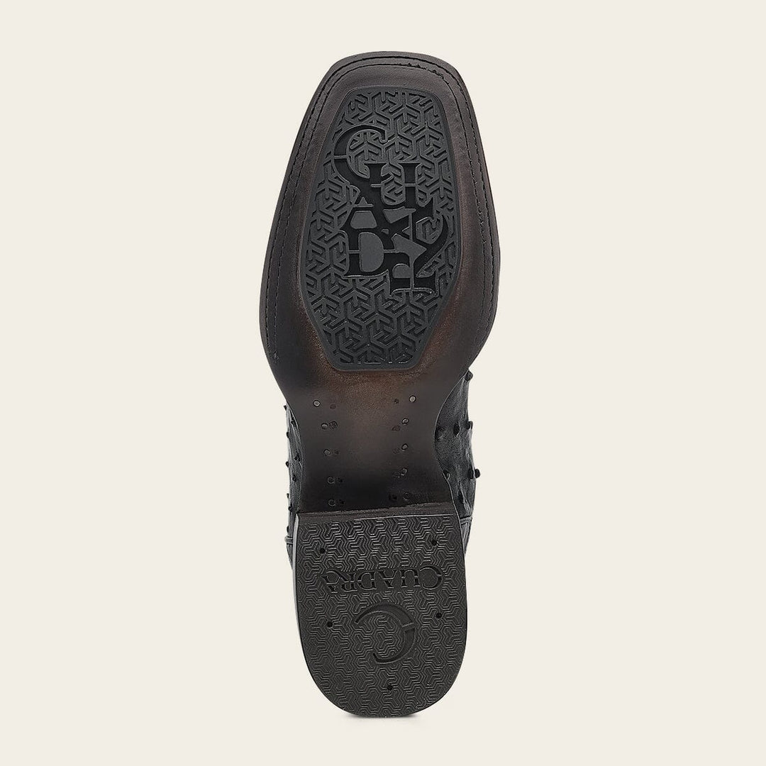 Bota tradicional Orígenes en piel genuina de avestruz para caballero Botas y Botines 