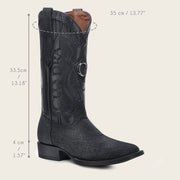 Bota tradicional Orígenes en piel genuina de elefante para caballero Botas y Botines 