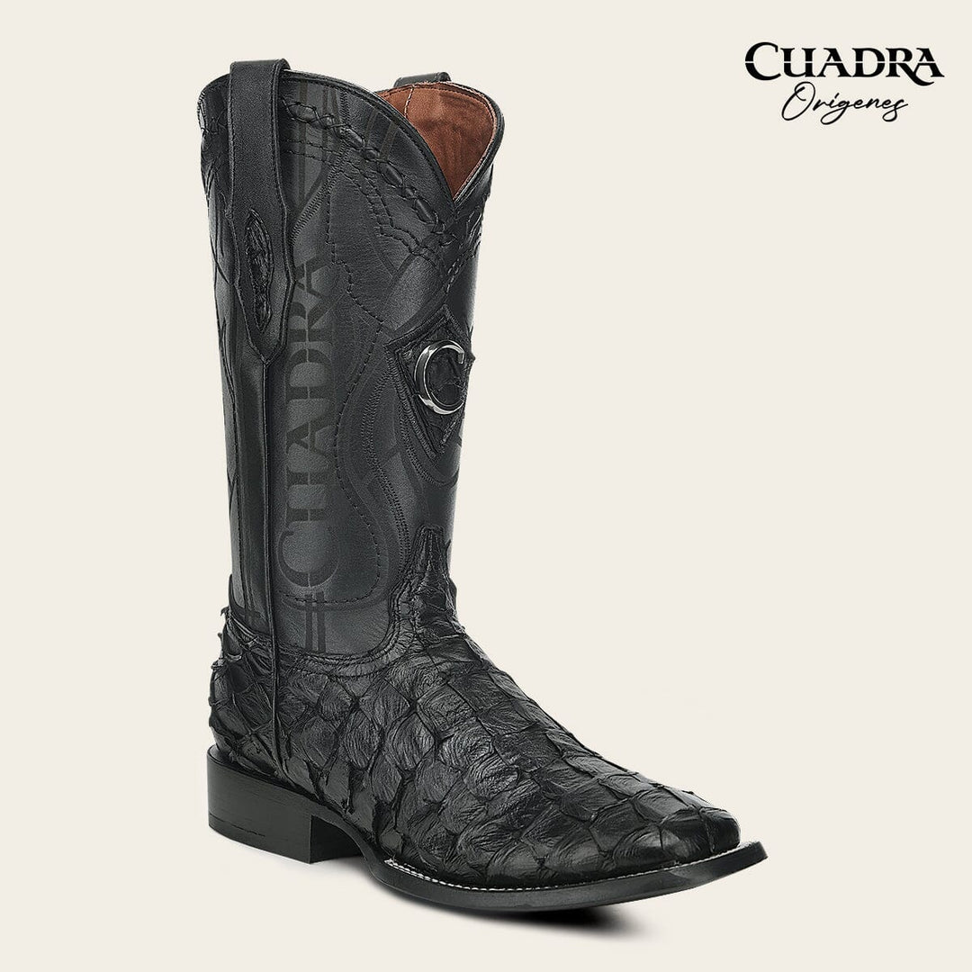 Bota tradicional Orígenes en piel genuina de pirarucu para caballero Botas y Botines 