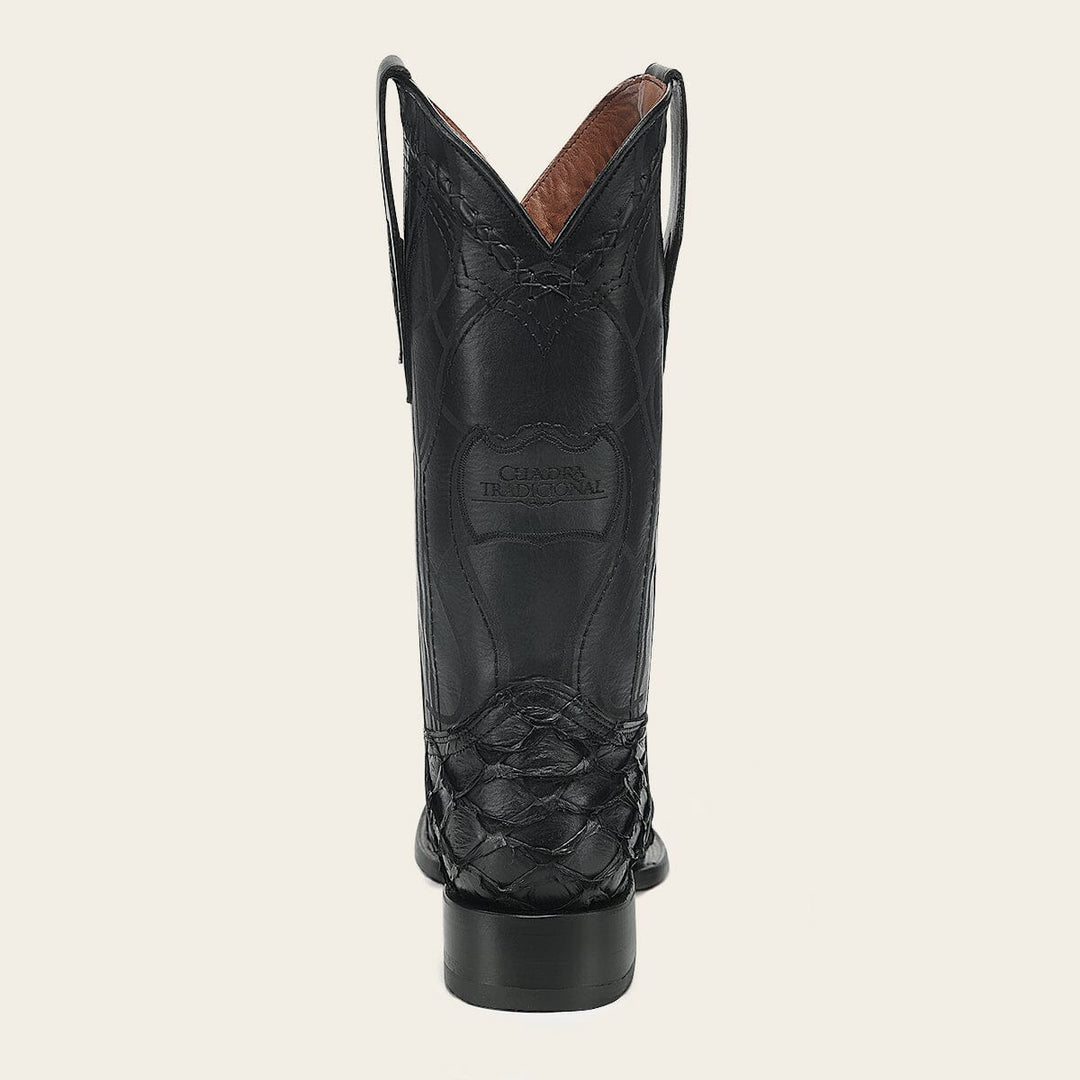 Bota tradicional Orígenes en piel genuina de pirarucu para caballero Botas y Botines 