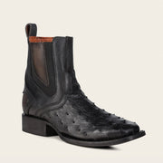 Botín urbano en piel genuina de avestruz para caballero Botas y Botines 