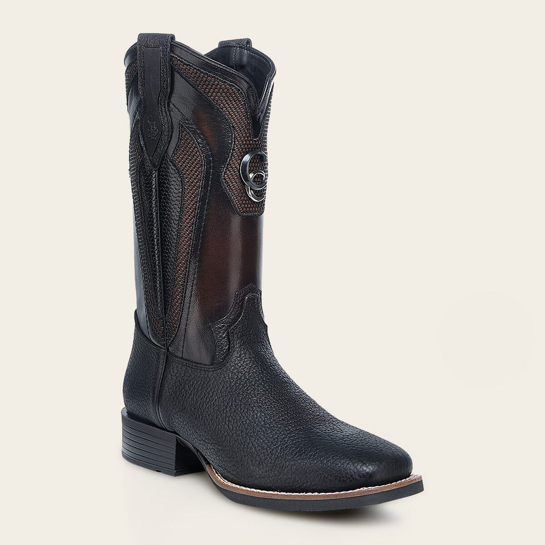 Bota rodeo en piel genuina de bisonte para caballero Botas y Botines 