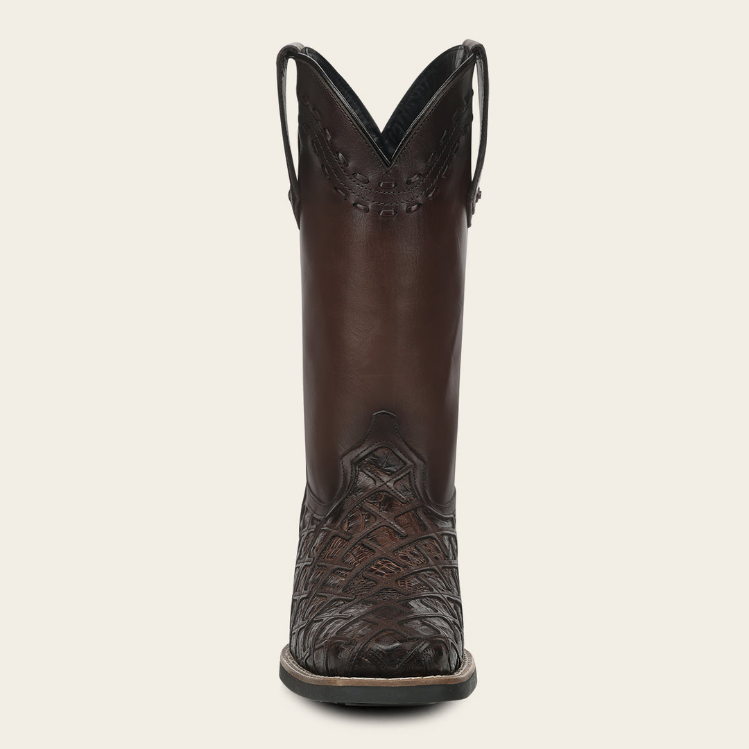 Bota rodeo en piel genuina de fuscus para caballero