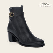 Botín de vestir en piel genuina de venado para dama Botas y Botines 